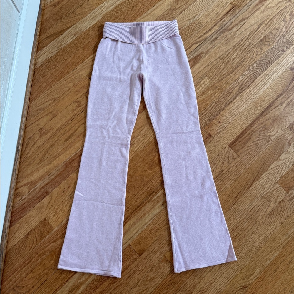 Hollister sweater knit foldover knit pants leggings boot pants